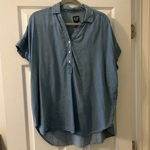 Denim collared shirt from GAP.